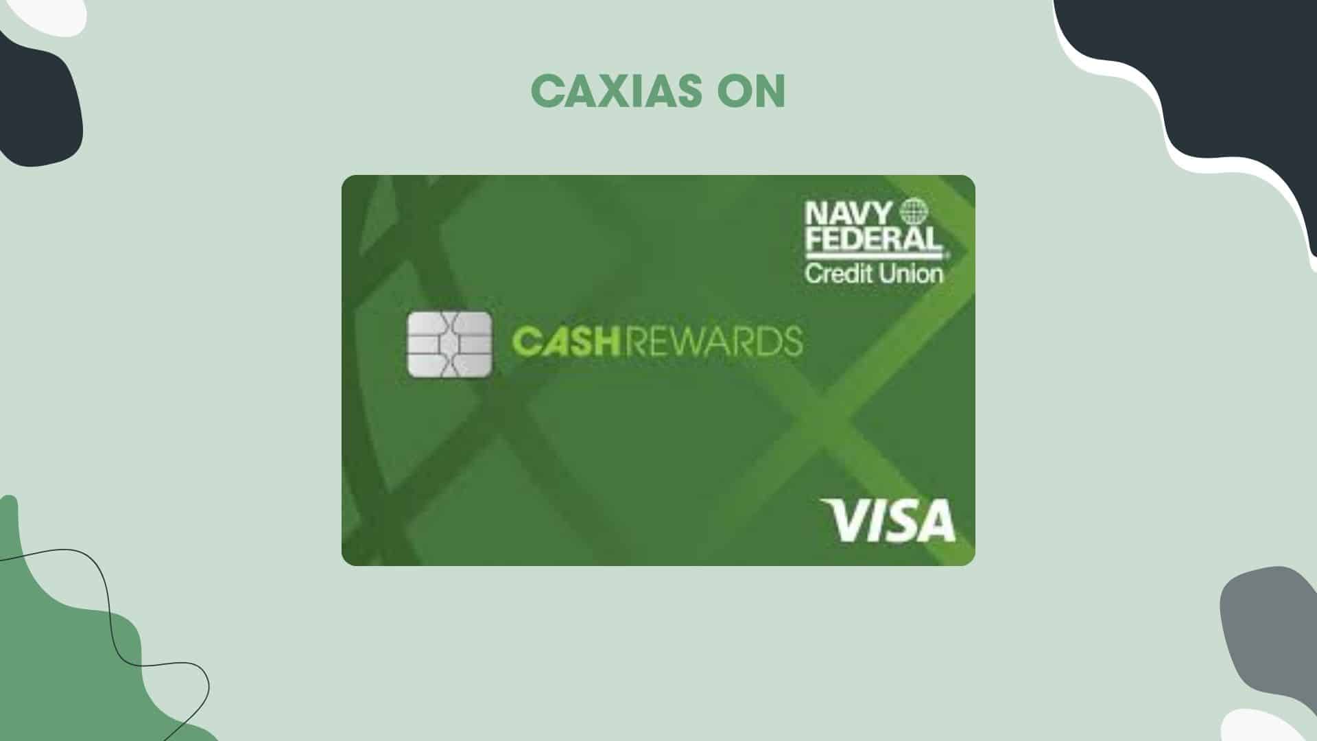 Image of a green Navy Federal Credit Union credit card displaying the VISA logo and "Cash Rewards" branding, not to be confused with the Navy Federal Credit Union nRewards® Secured Credit Card.