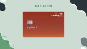 Image of the Capital One Savor Rewards for Students credit card with a red-to-orange gradient design, featuring the Capital One logo and EMV chip, ideal for illustrating student-focused financial products.