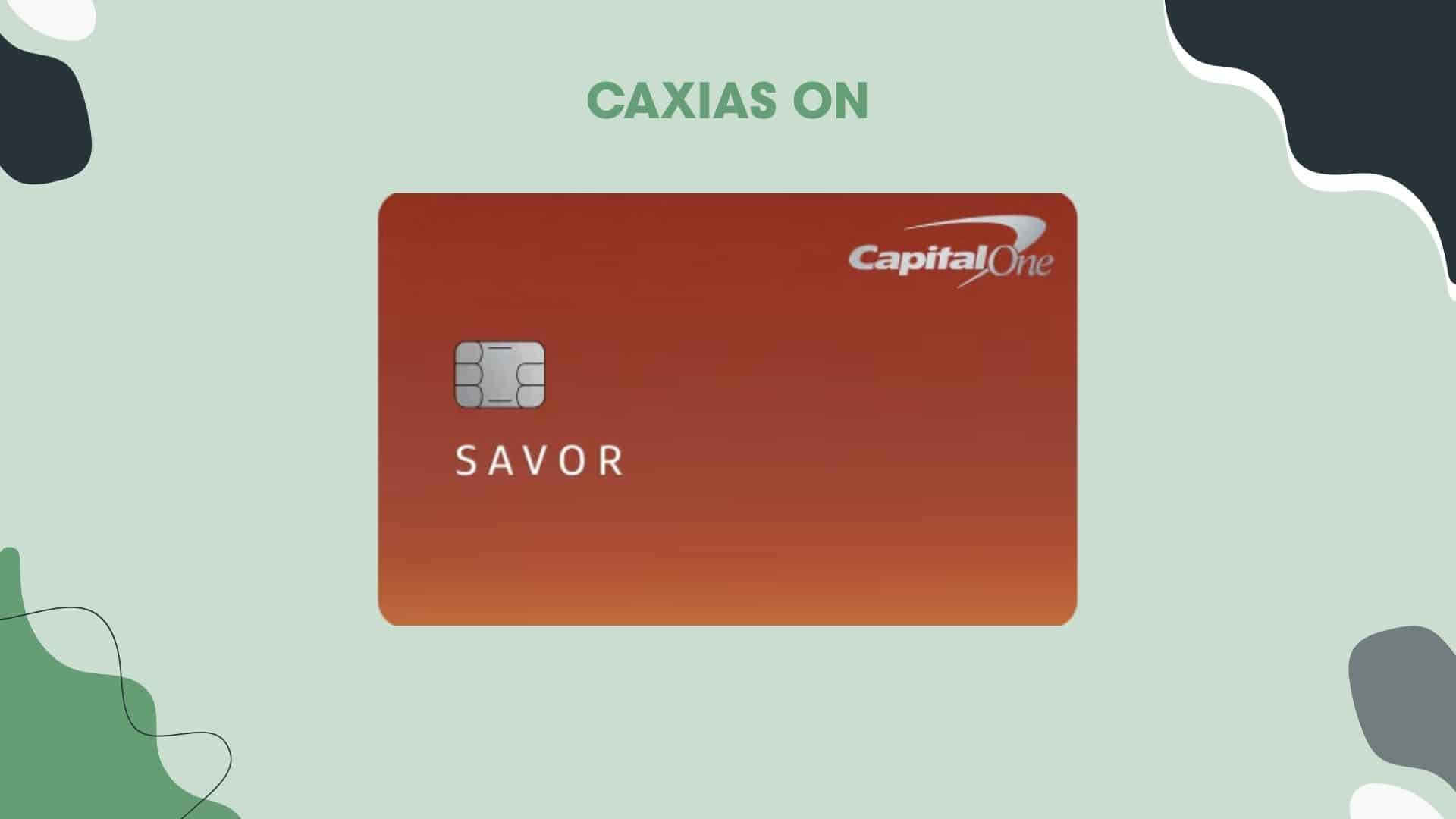Image of the Capital One Savor Rewards for Students credit card with a red-to-orange gradient design, featuring the Capital One logo and EMV chip, ideal for illustrating student-focused financial products.